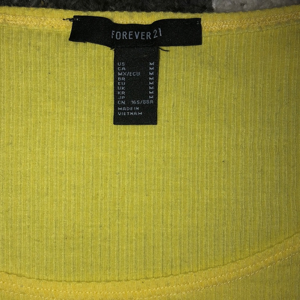 Yellow body suit shirt